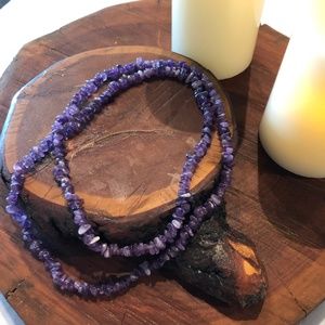 Purple Amethyst Long Layer Strand